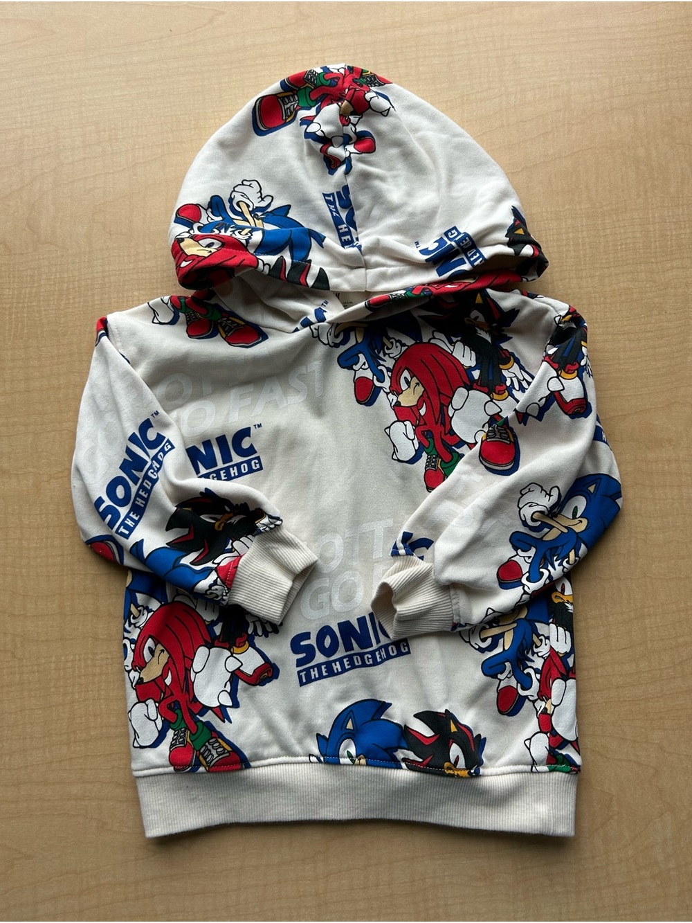 H&M Kids Sonic Shadow Knuckles Graphic Sweatshirt Size 3T 4T Toddler EUC